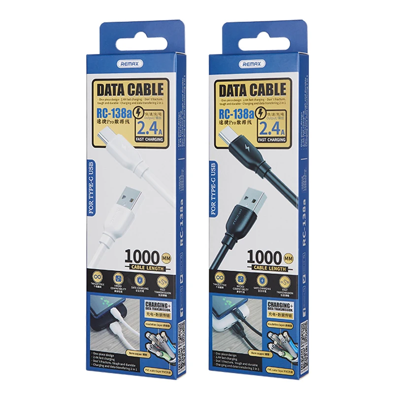 Remax Join Us hot selling cheap price 2.4A fast charging mobile phone micro USB charging cable