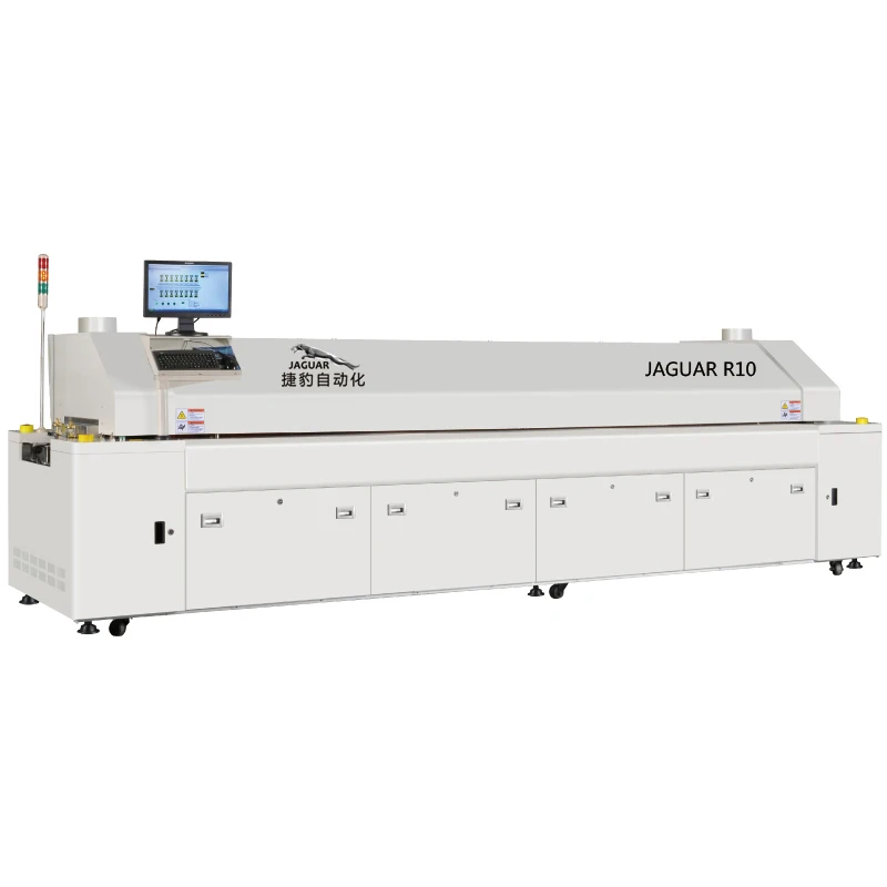 Factory direct sales  Ten- Zone Lead-Free Hot Air SMT Reflow Soldering Machine R10 New Automatic  for SMT production line