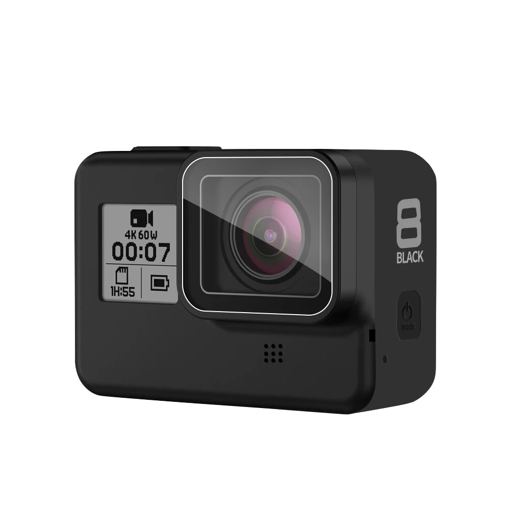 Новое поступление, аксессуары для GoPros, объектив и ЖК-экран, закаленное стекло, Защитная пленка для камеры Go Pro Hero8