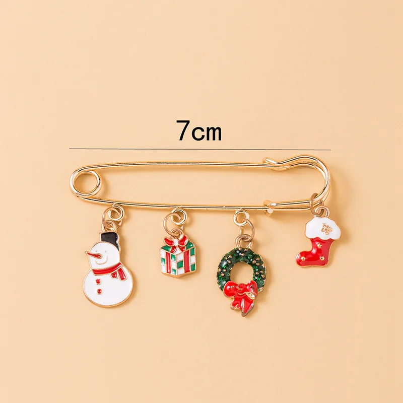 Christmas brooch lapel pins cute unisex pins kids with nice craft good quality for holiday