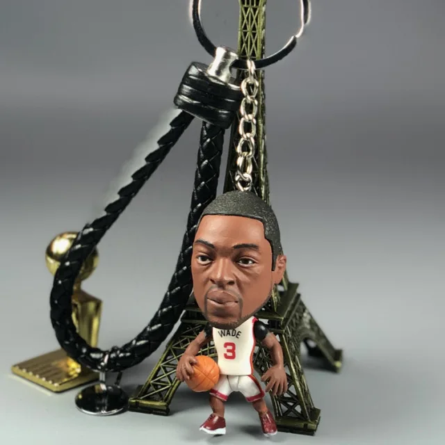 Keychain PVC Figures James Curry Durant Harden Irving basketball Pendant Collect action figures toys Car Key Chain