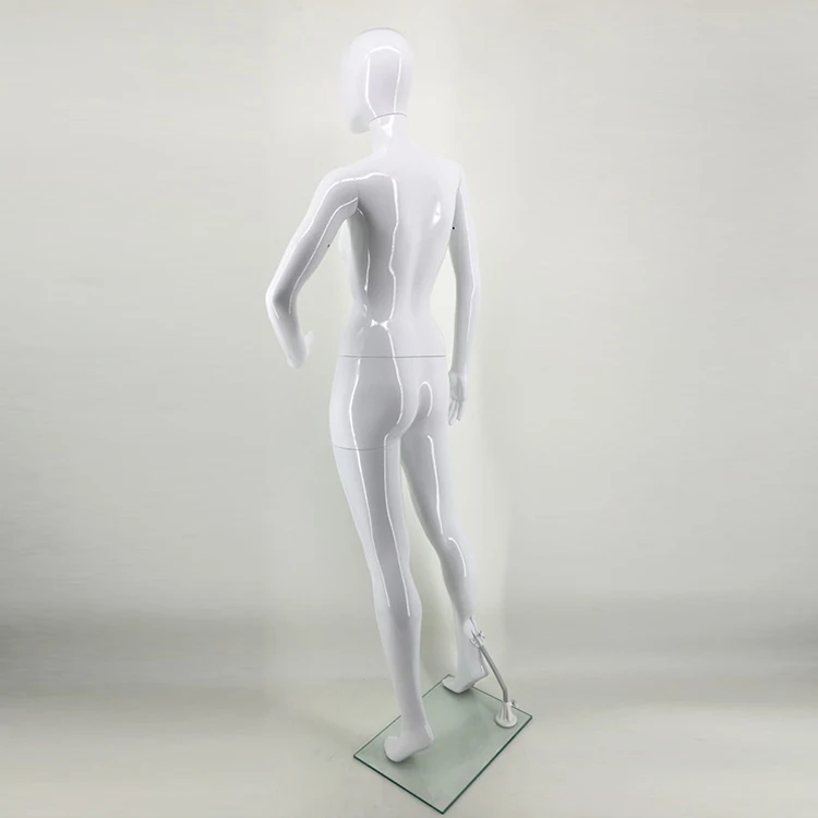 Wholesale full body mannequins type and adults age group plastic glossy white mannequin