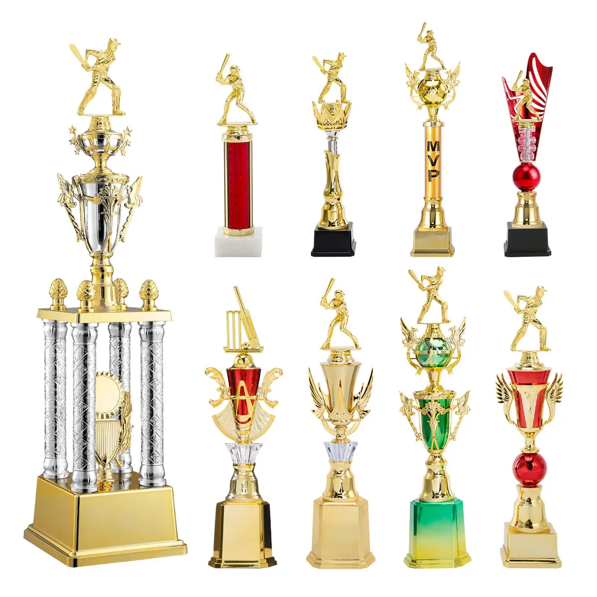 Оптовая продажа пластиковый призовой Кубок для соревнований по крикету и бейсболу