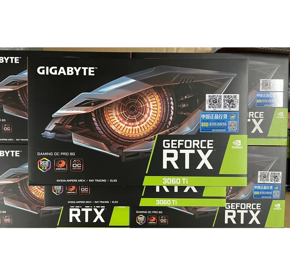 В наличии игровая графическая карта Gigabyte RTX 3060 Ti Gaming OC LHR 8 Гб