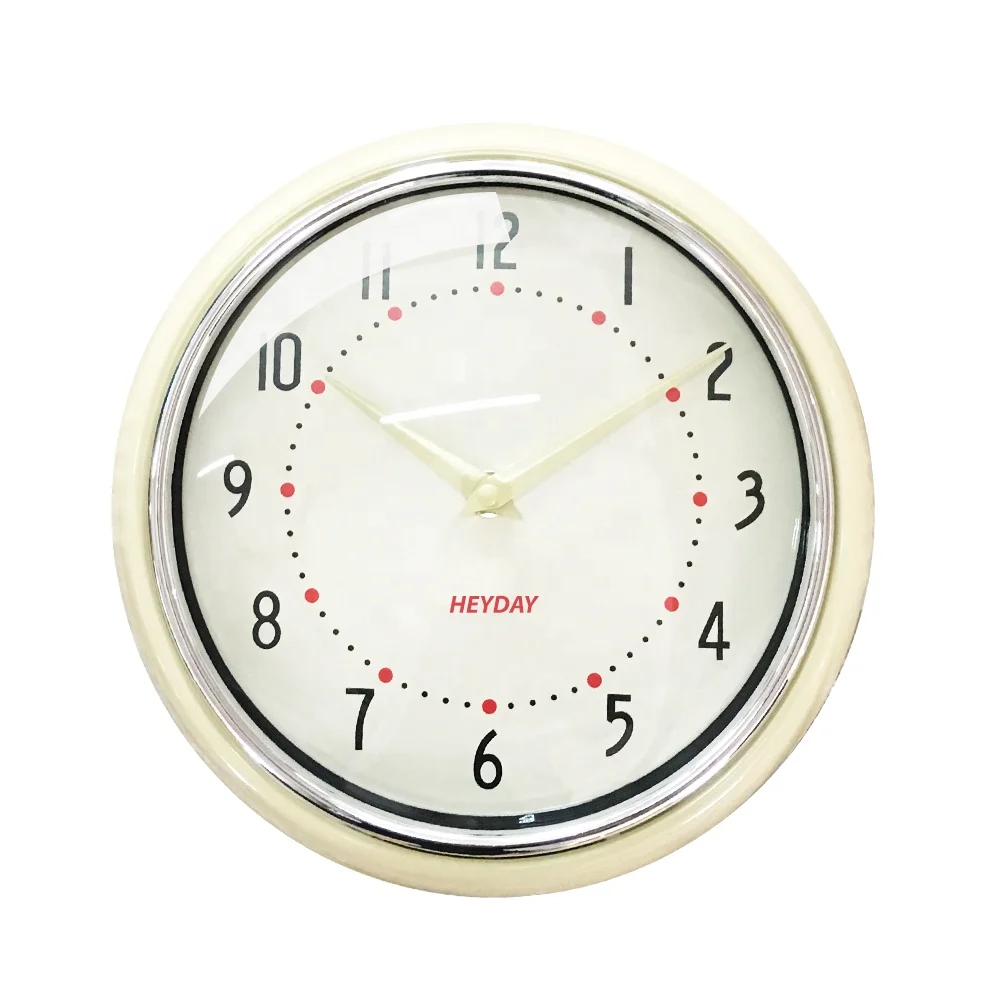 Analog Quartz  Metal Clock Design with Sugar Colors