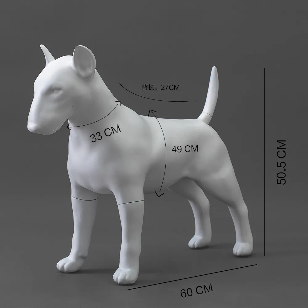 Wholesale fiberglass original standing white pet dog mannequin