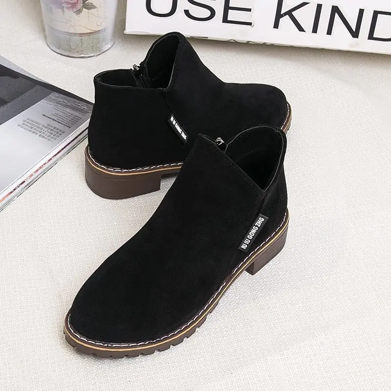 Wholesale winter ankle boots for women ladies boots latest short boot flats