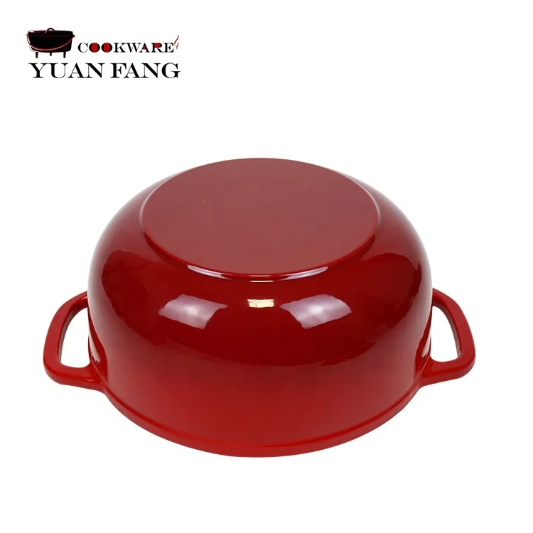 Hot Selling Nonstick Cookware 28CM Cooking Pot Dutch Oven Enameled Cast Iron Casseroles Pot with Lid