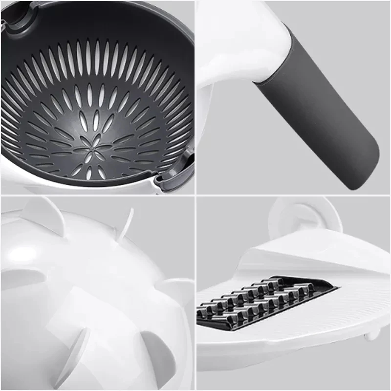 9 in 1 vegetable cutter Slicer chopper with drain basket Multifunction magic rotate with handle  Top 1 seller