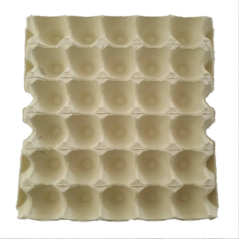 Paper pulp egg tray high-quality supply manufacturer supermarket yellow 30 egg paper tray moisture-proof egg tray wholesale2