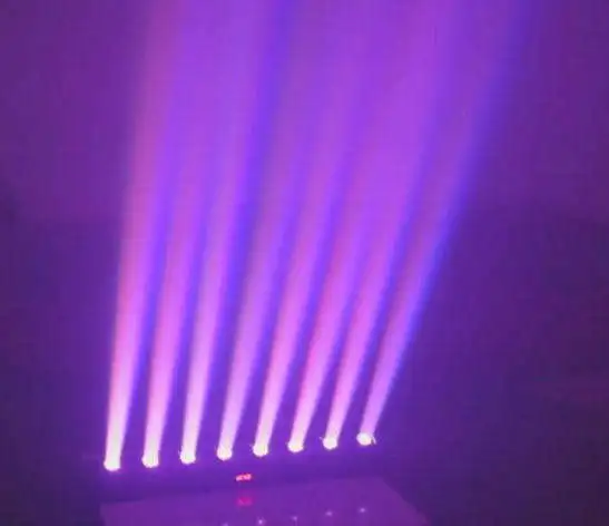 BAISUN 8 eyes projector DMX512 moving head red laser 500mW + beam light for dj disco