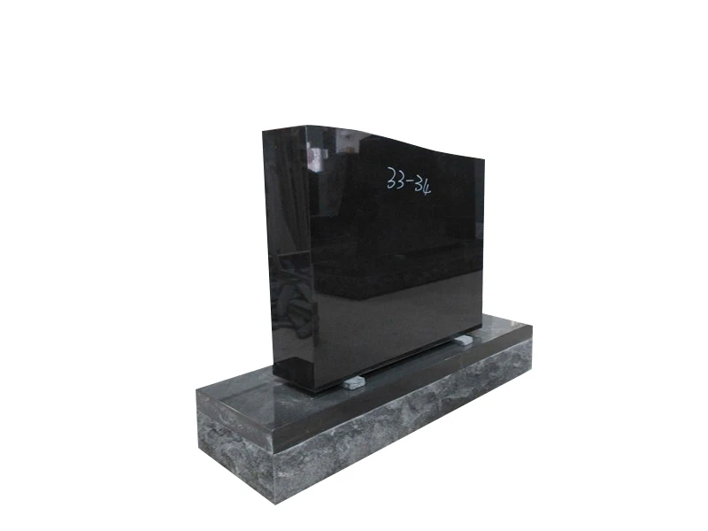 Black tombstones,double heart shaped headstone tombstone