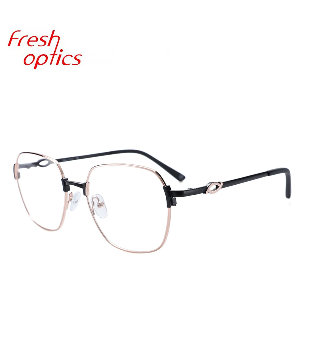 metal optics eyeglasses round shape metal optics eyeglasses