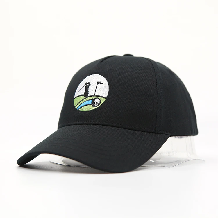 High Quality  Sports Caps Embroidery Logo Design Team Club Two Tone Color 5 Panel Baseball Cap