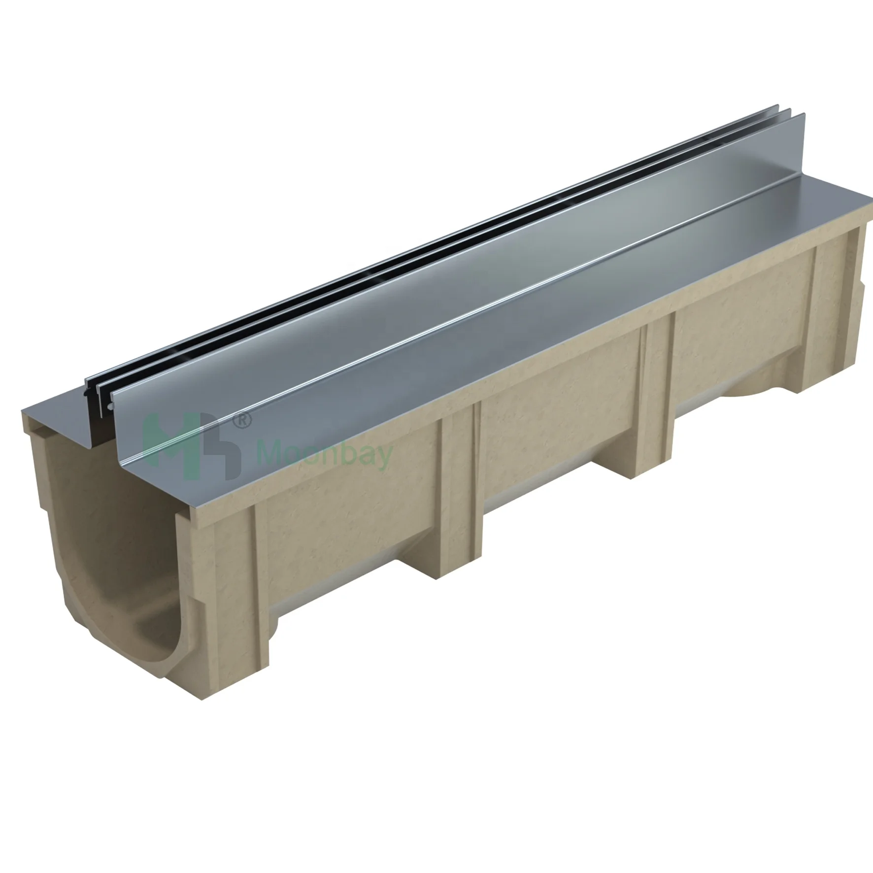 Latest design rainwater road polymer concrete trench ditch drain sump pits