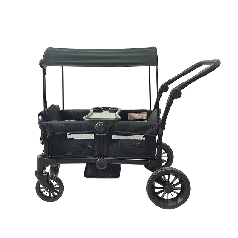 baby stroller wagon stroller for 2 kids or 4 kids collapsible folding outdoor utility wagon with removable canopy
