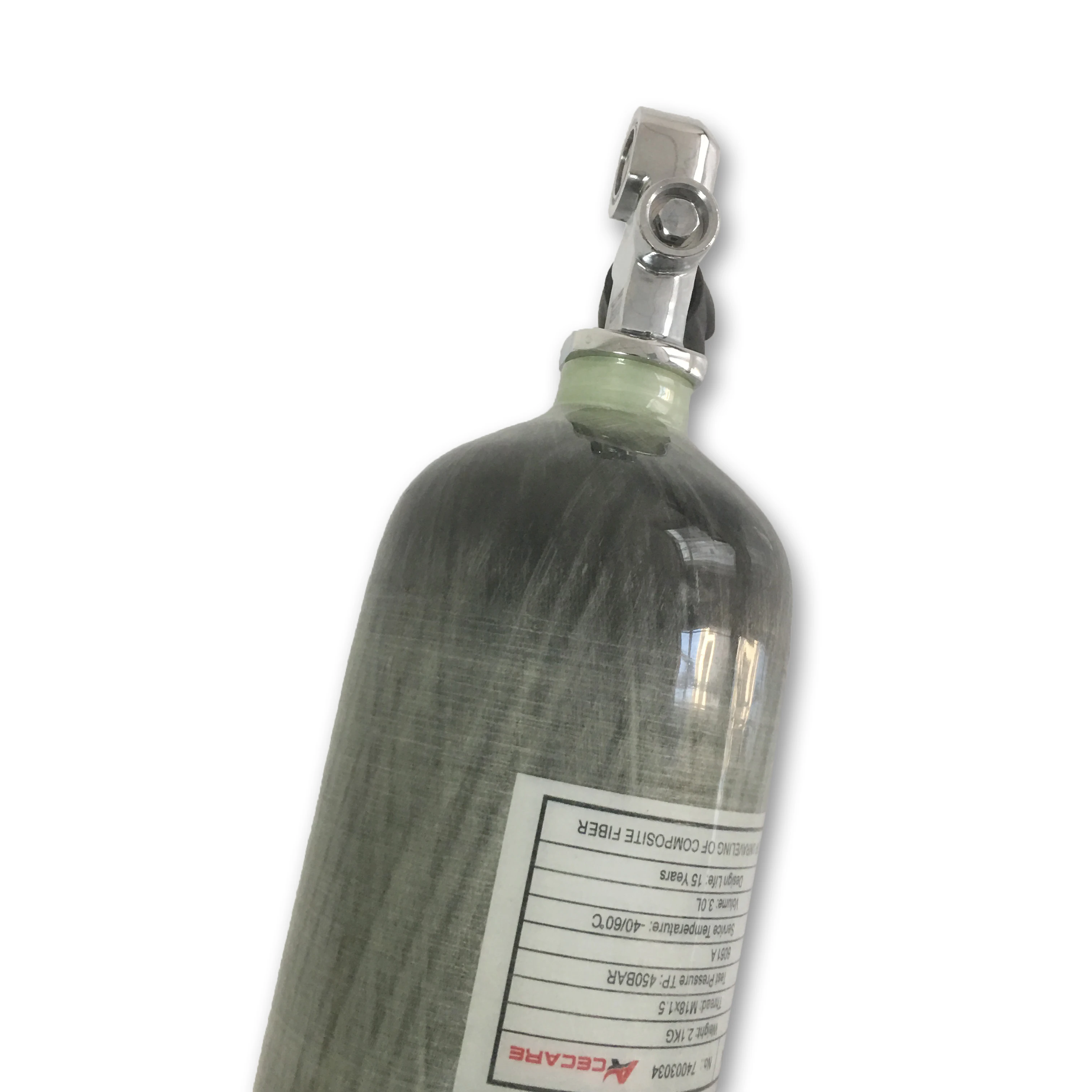 
3L 300bar High Pressure Oxygen Cylinder Diving Equipment Scuba 