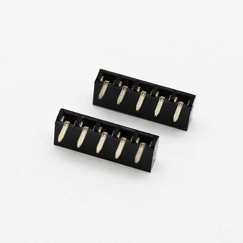 Hot sale connector 2.54Mm pitch positions 02~40pin right angle 90 degree singleDouble row female socket header connector