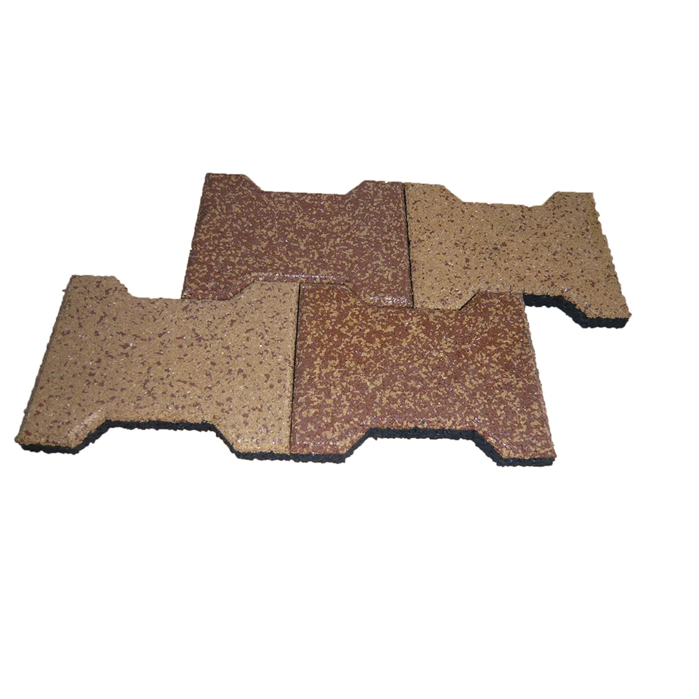 Rubber Flooring Mats Horse Stable Sports Flooring Permeable Non-Slip Interlock Dog Bone Outdoor Tiles Rubber Roll for Floor