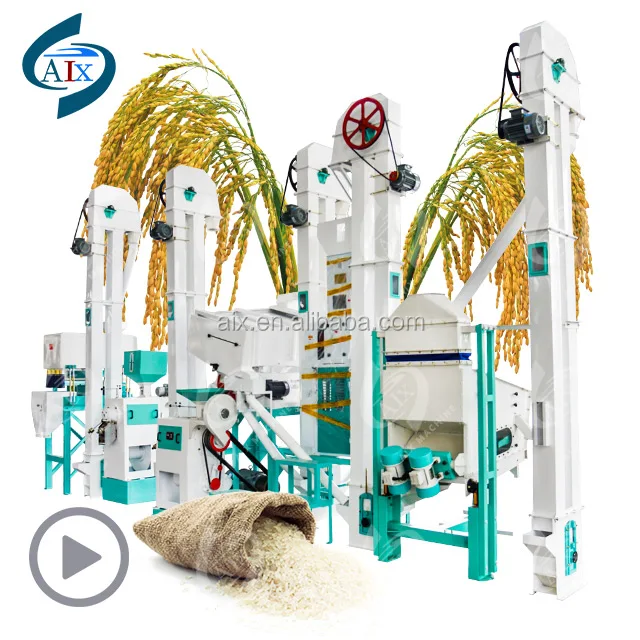 Model 2020 30t parboiled milling whole automatic paddy rice processing production line on sale