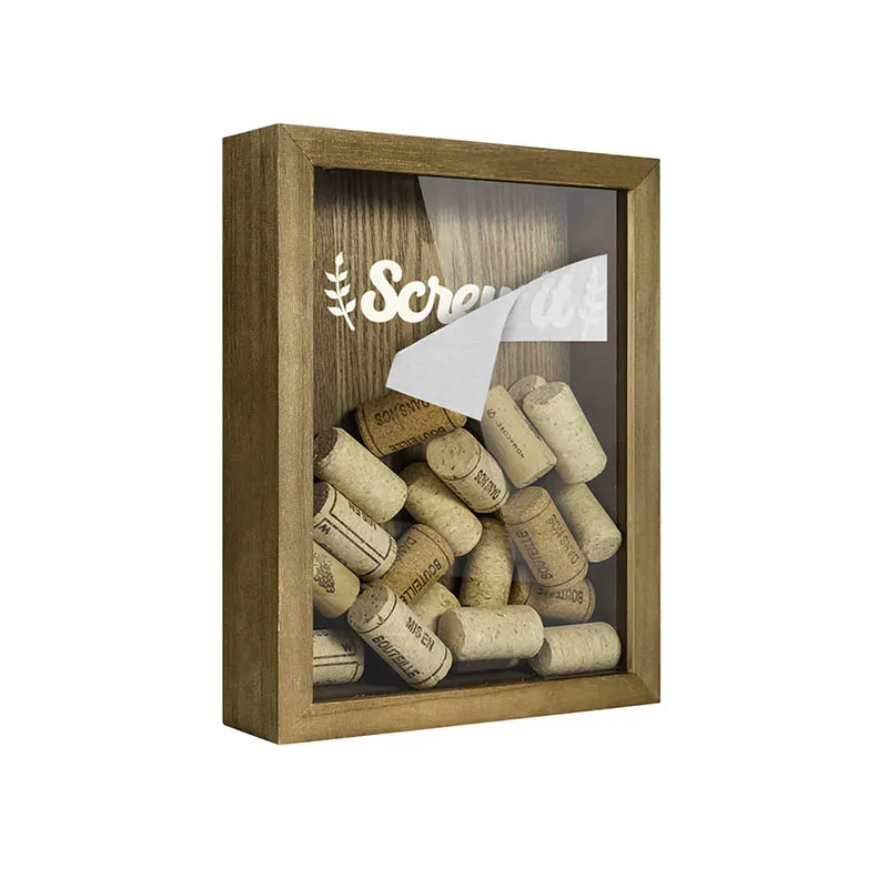 New Products Bar None Wine Saves The Day Cork Holder Shadowbox