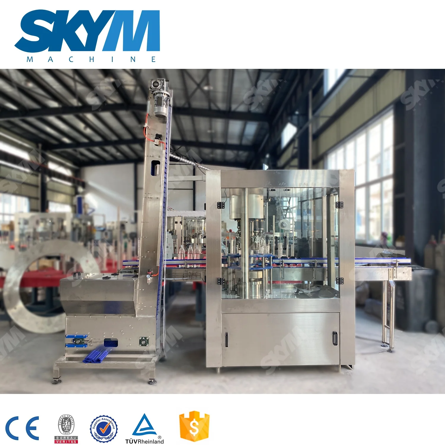 Автоматическая 3 в 1 машина для розлива стеклянных бутылок, пива/вина/жидкостей, производственная линия розлива в бутылки хорошего качества