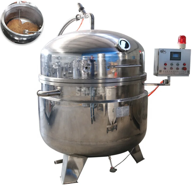 Factory Supply Olla A Presion Industrial De Acero Inoxidable De Alta Temperatura Para Procesamiento De Alimentos