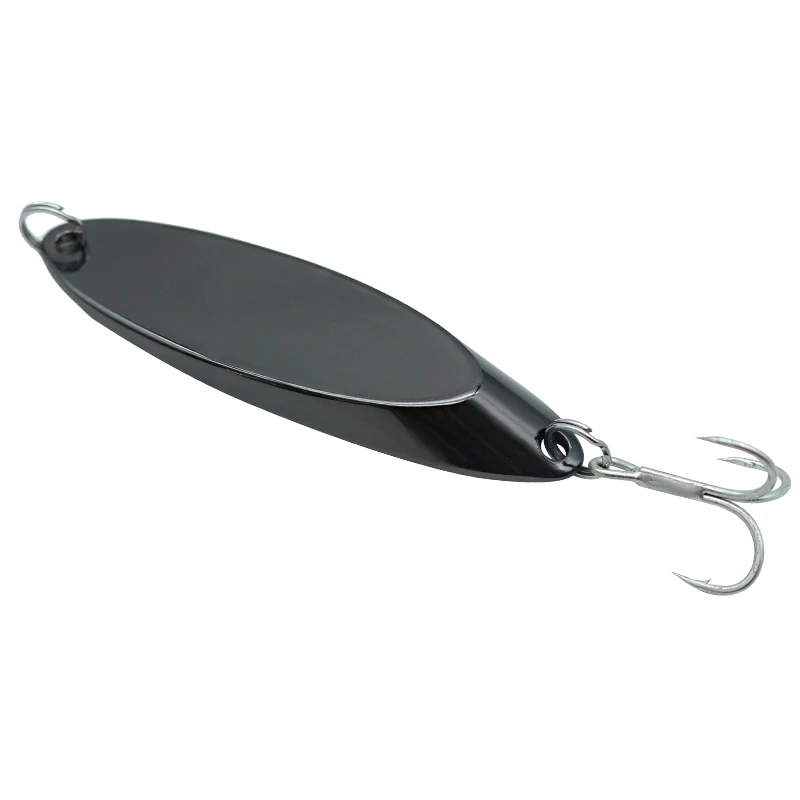 Рыболовная металлическая приманка, жесткий Спиннер, рыболовные приманки, конические приманки в виде ложки, приманки с пером и тройным крючком, Снасть