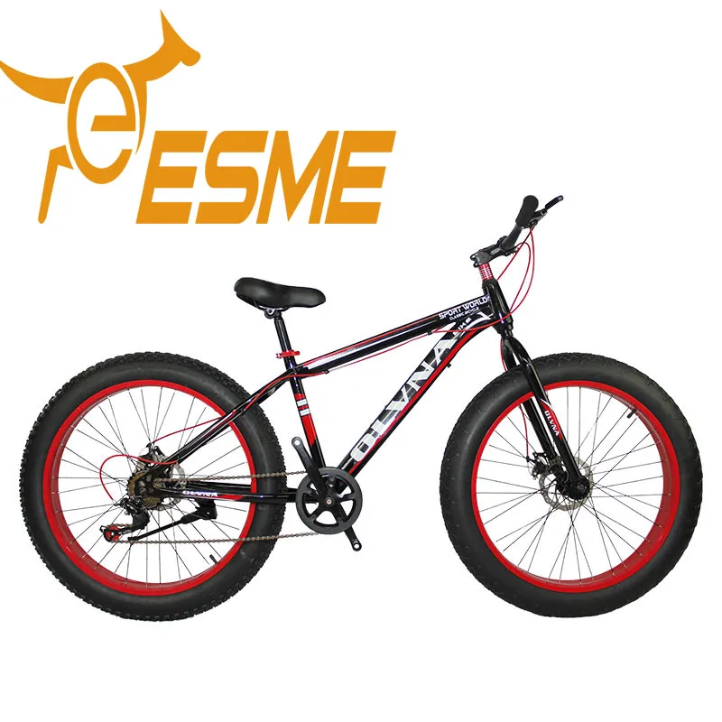 New Design Adults High Quality Steel Fat Tire 26*4.0 24 Speed Manufacturer Mtb Mountain Beach Bike Snow Bike Fat Tire Bicycle
