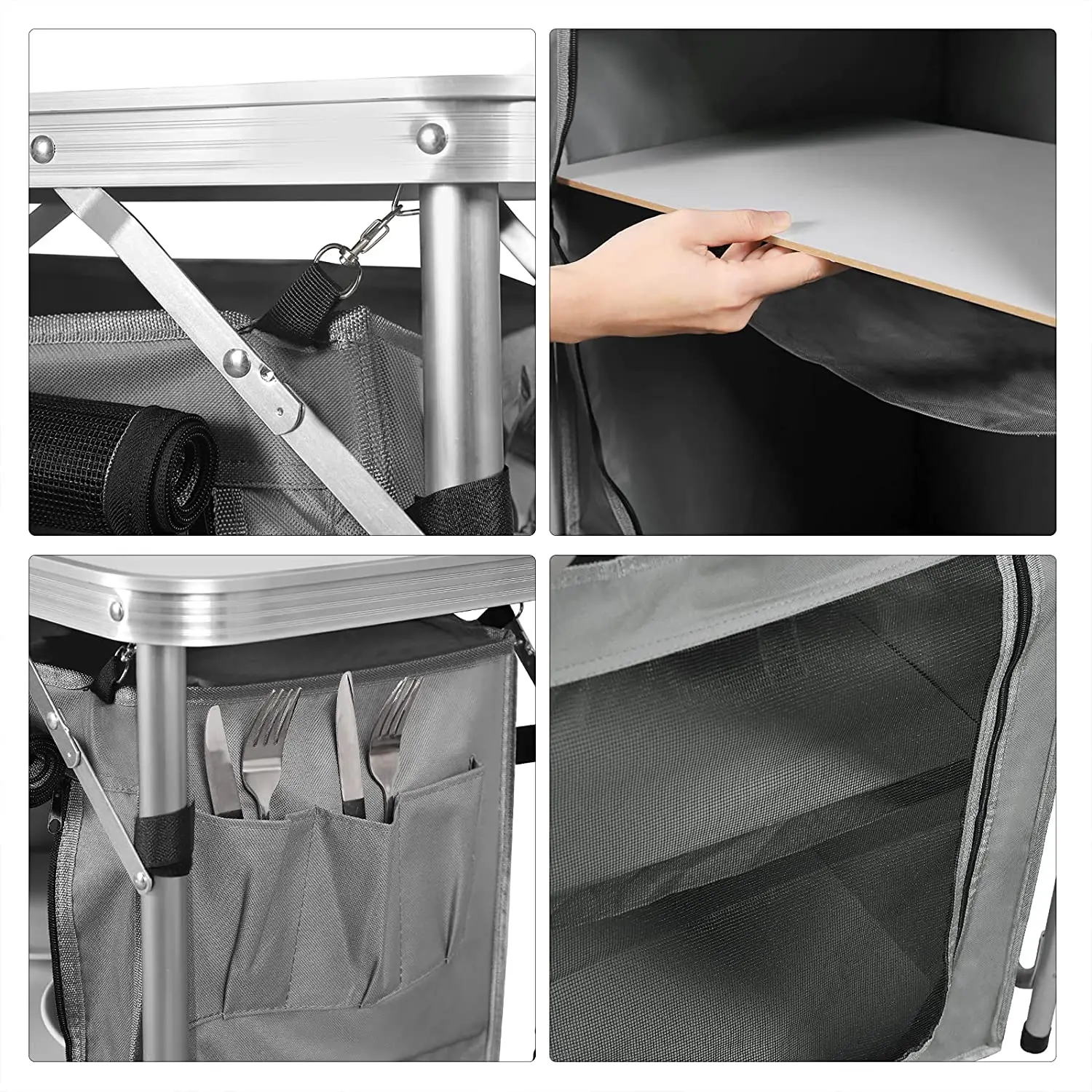 Foldable Camping Cabinet Camping Kitchen Outdoor Camping Furniture