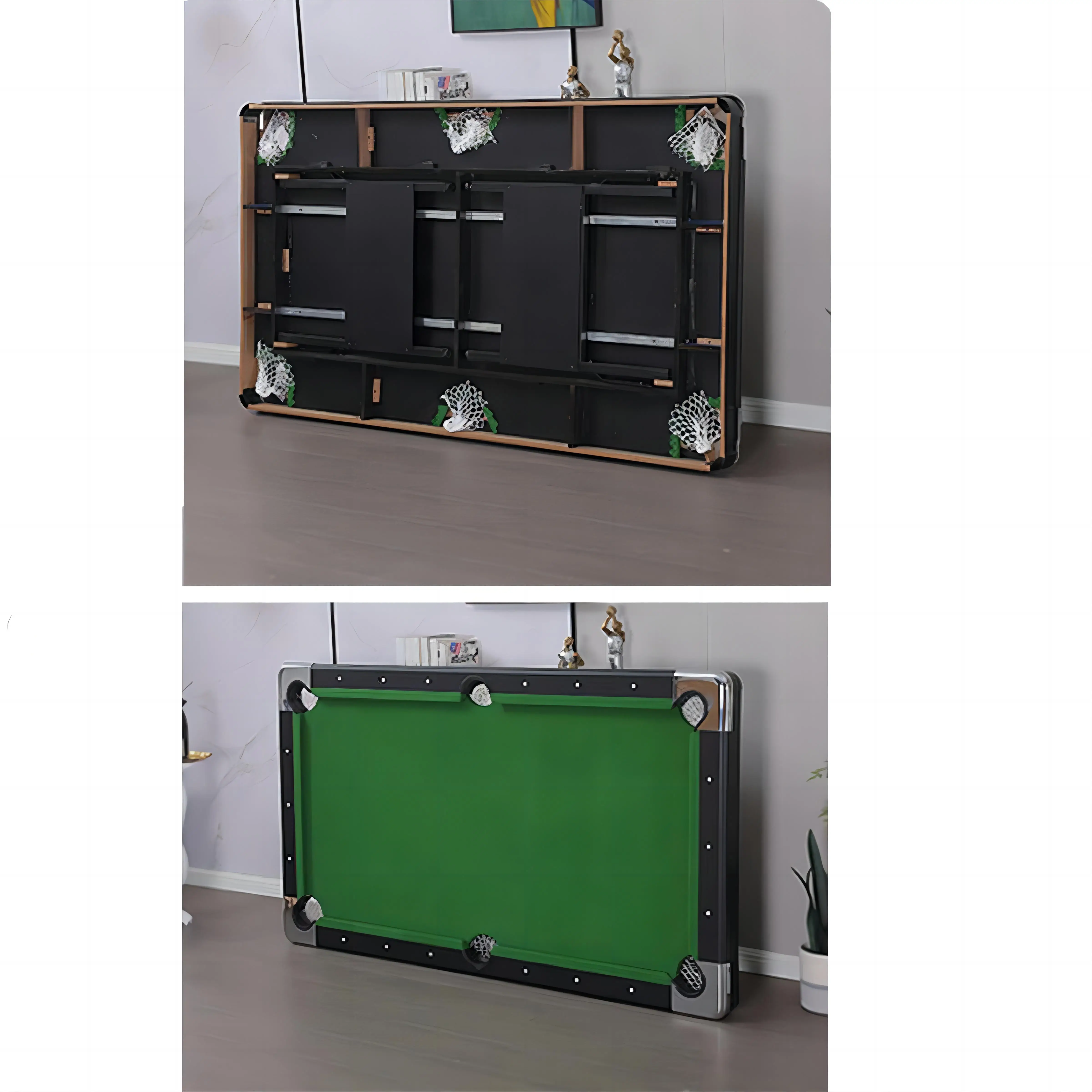 Cheap Price Factory Classical Carom 7FT 8FT 9FT Fold Pool Table Billiard Snooker Pool Table With Ball Return