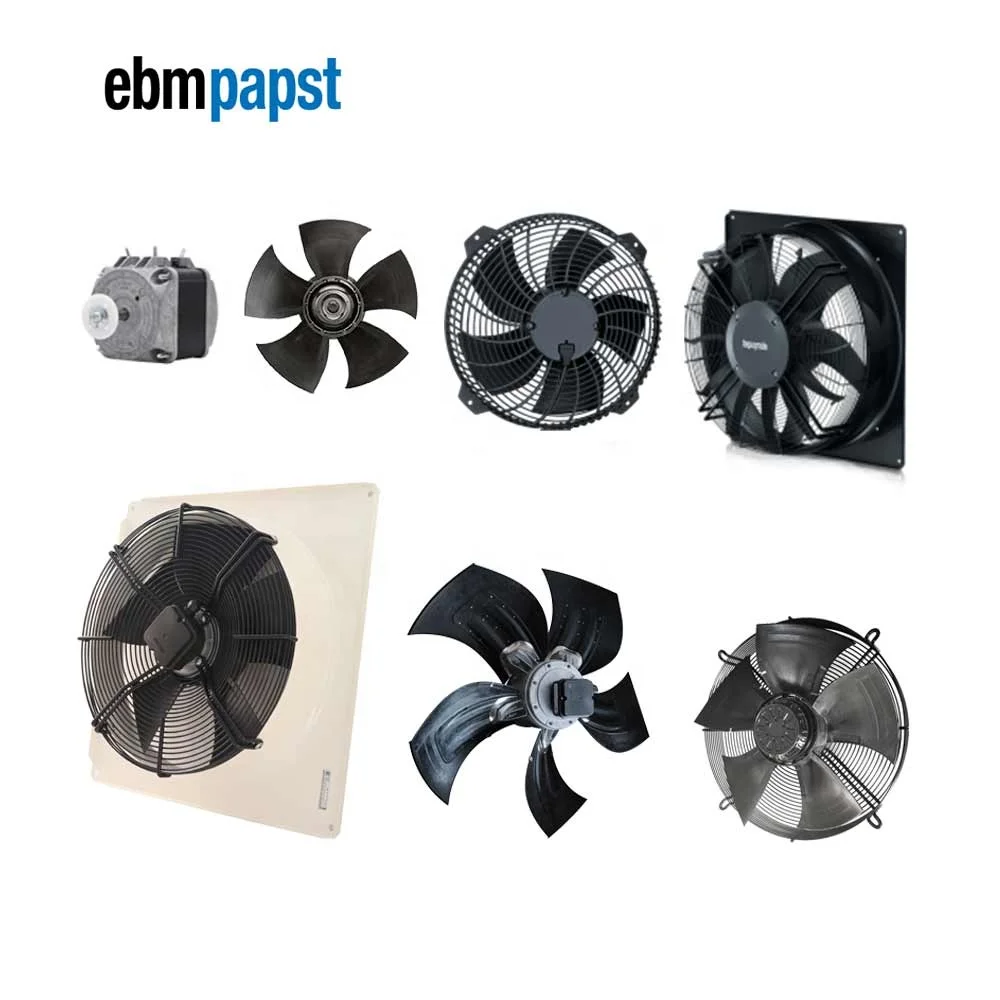 ebmpapst 250mm to 910mm 115V 230V 400V AC  Chillers Fan Condenser Air Conditioner Refrigeration Axial Cooling Fan Motor