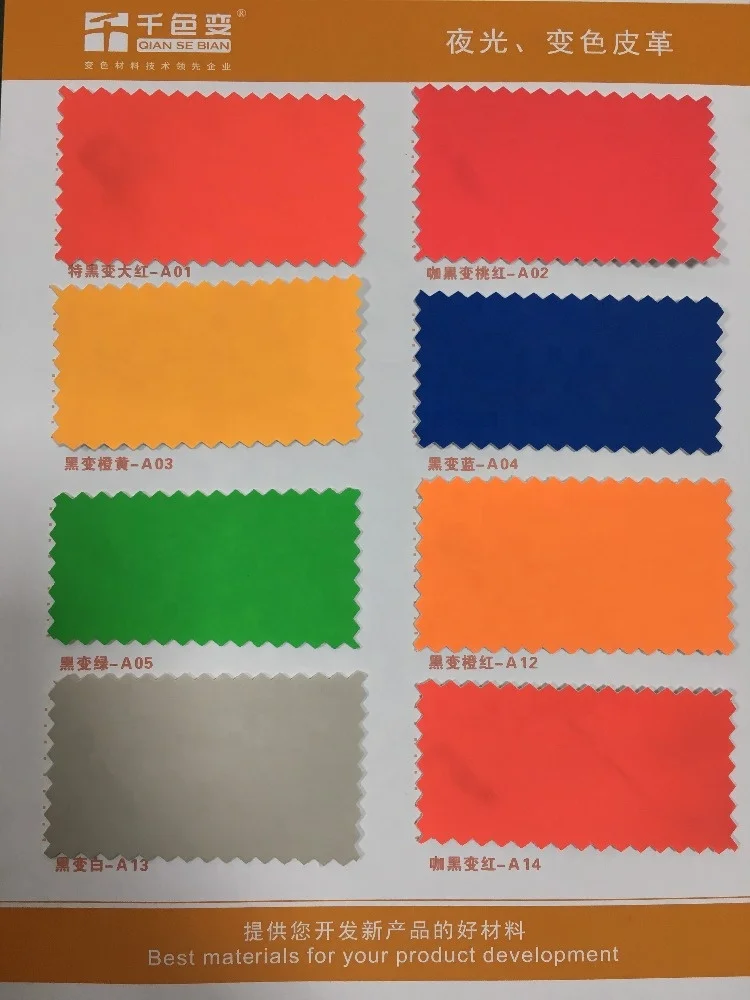 2020 Quality High PU Leather Good Price Thermochormic PU Synthetic Leather