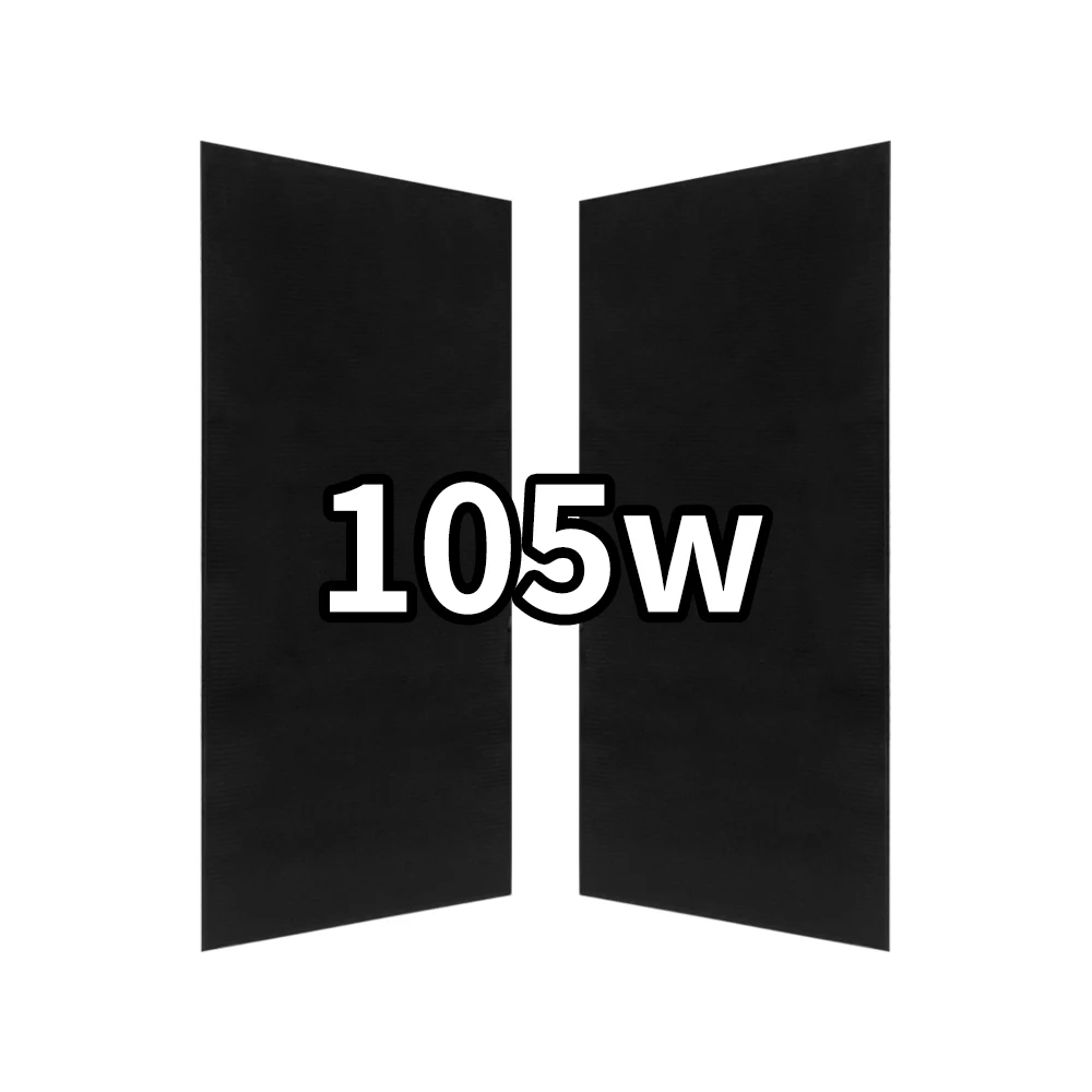 Custom solar panel europe warehouse 105W 300W 400W 500W pannello solare photovoltaic transparent glass Cdte solar glass