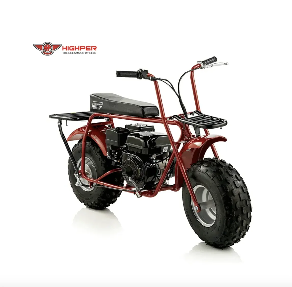 Highper Colorful Frame EPA Copper Gas Powered 212cc Mini Bike Air Cooled Gasoline Racing Dirt Bike