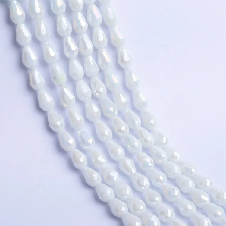 Wholesale Crystal Glass Crystal Tear Drop Water Drop Glass Beads For Handmade Necklace Earring DIY Jewelry Making Supplies