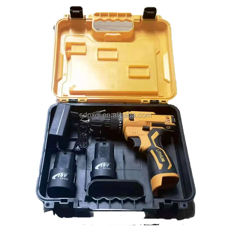 Suitable for PUXKJ 18V battery 2 in 1 electric hammer drill electric screwdriver 10mm multi-function
