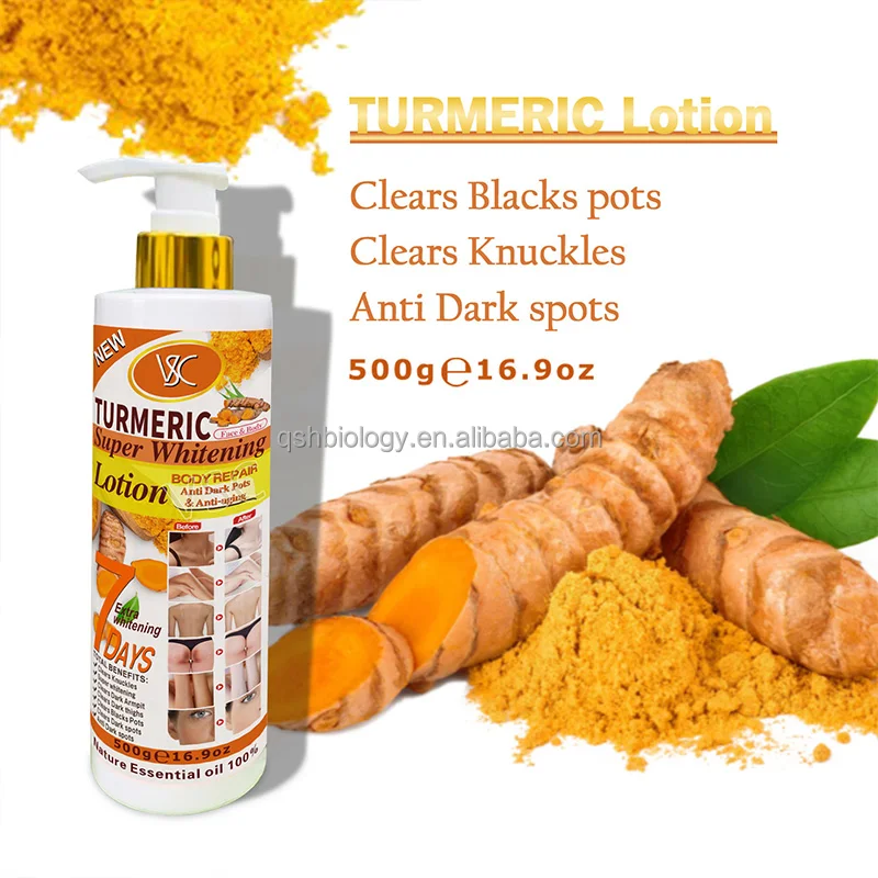 High Quality Turmeric Lotion Skin Care Whitening Cream Brightening Smoothing Moisturizer Nourishing Vitamin C Body Lotion