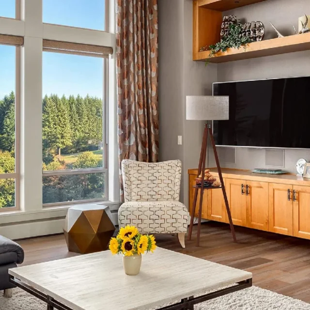 Tripod Floor Lamp Modern Design Shelf Floor Lamp For Living Room Bedroom Office Flaxen Lamp Shade