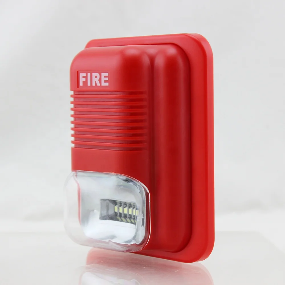 Wireless RF433 Credible Quality Fire Alarm Bell Siren Security Horn Buzzer Sound And Light Strobe For Fire Alarm