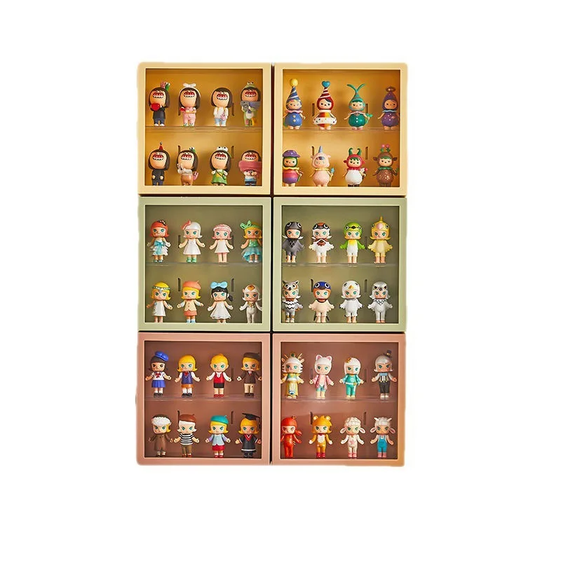 transparent  plastic toy display storage box