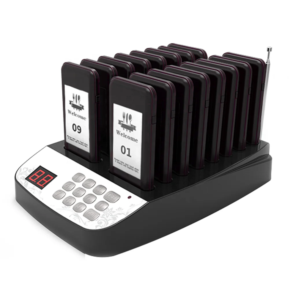 High Quality Guest Pager Buzzer Beeper Waiter Paging System Wireless Restaurant Vibrating Pagers