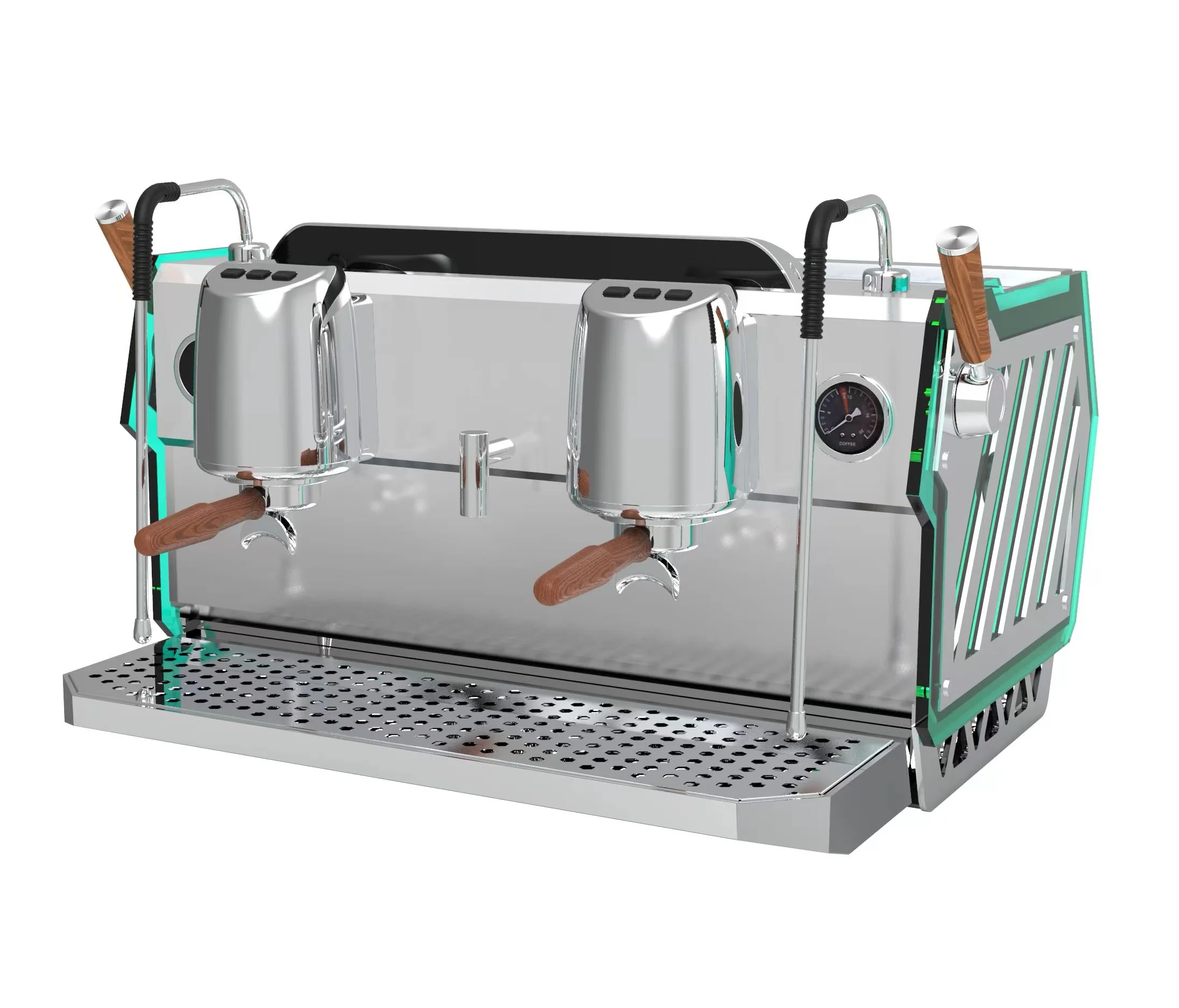 2023 new wholesale cheapest espresso coffee machine coffee maker machine two groups