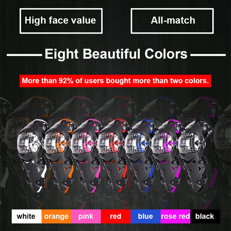 Motorcycle Knee Protection Anti-collision Motocross Knee Protector Guard MTB  Protective Gear Kneepad Moto Knee Brace Support