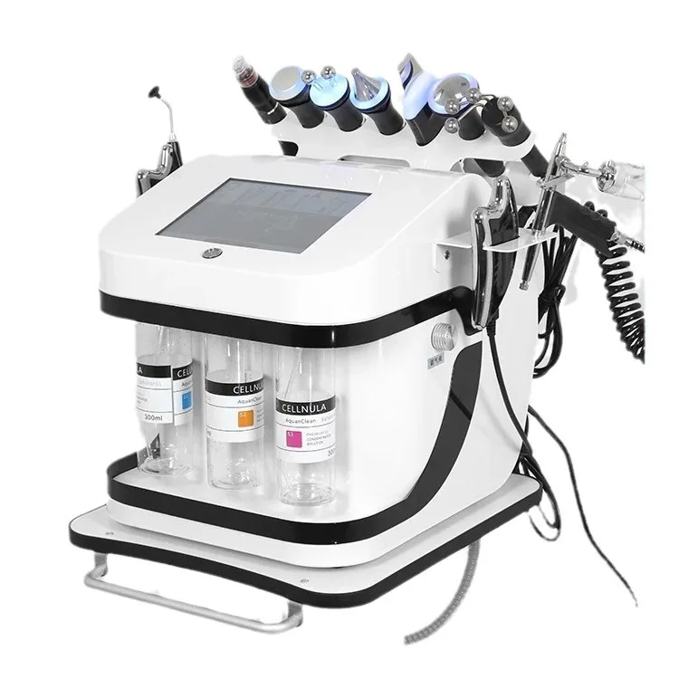 New 8 in 1 or 10 In 1 Face Care Beauty Machine Black Hydra Multi Function Facial Machine