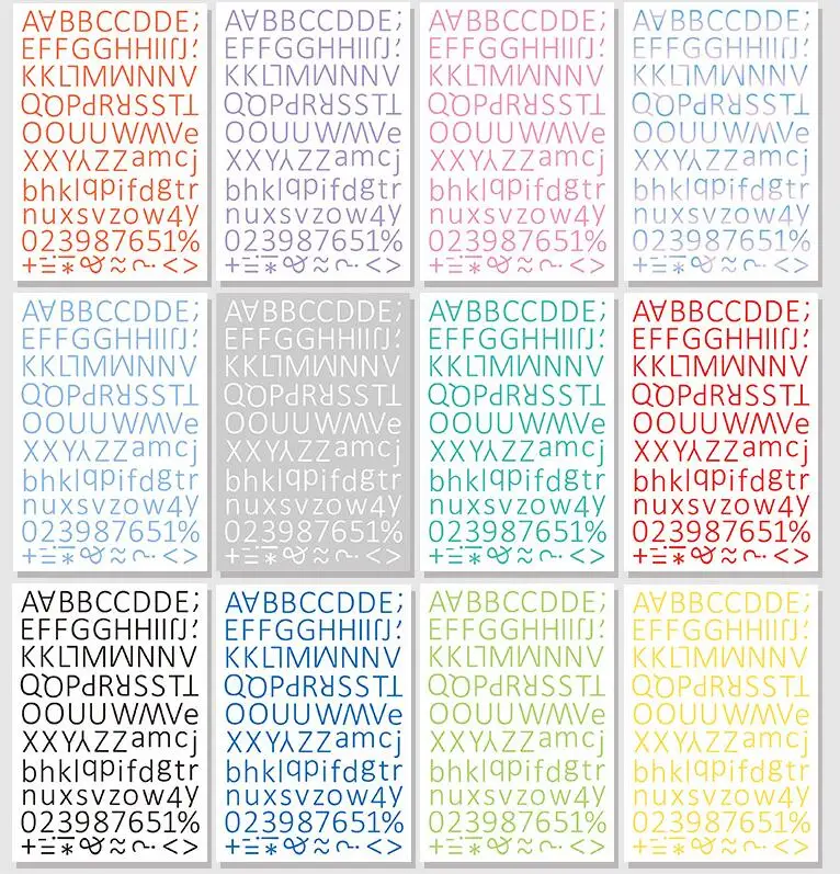 Colorful Alphabets Stickers Creative Gift Cup Luggage Stickers