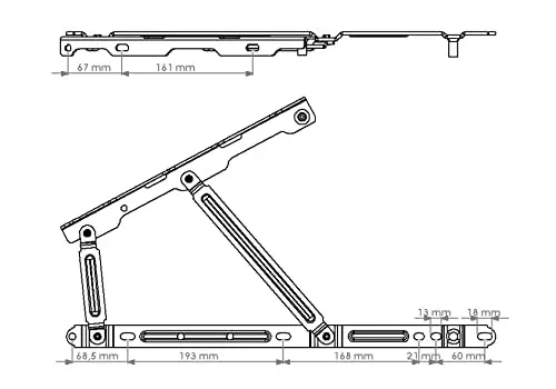 New Arrivals Ottoman Lift Up Storage Bed Mechanism Sofa Box Space Saving Gas Lift Bed Mechanism Mechanism for Lifting Bed