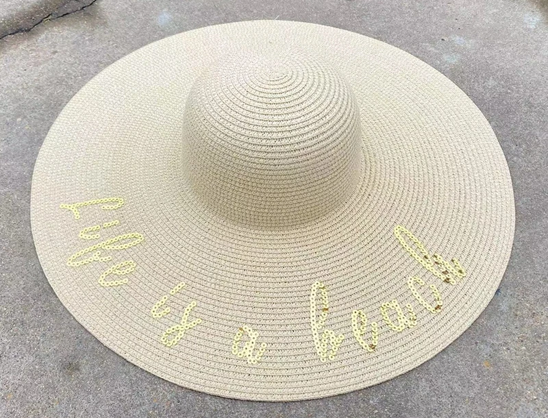 Outdoor Beach Travel floppy hats for women shopping camping floppy big wide brim bucket hat