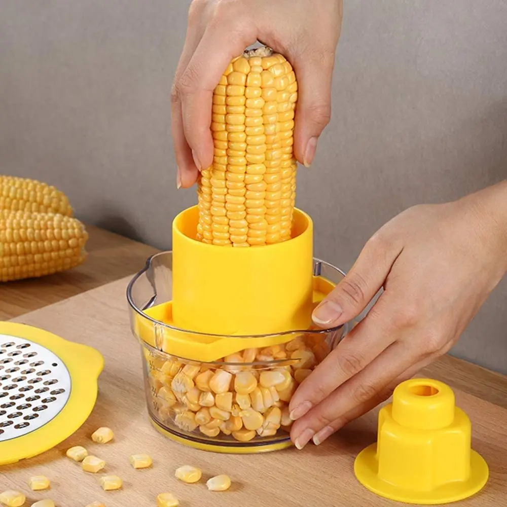 Stainless Steel Corn Stripper Creative  Simple Corn Peeler Versatile Corn Seperate Device Kitchen Tool