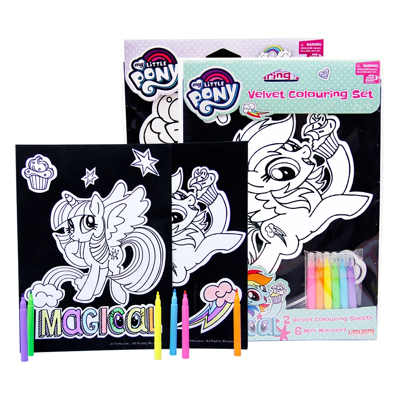 Новое поступление, бархатный Печатный флокирующий цветной альбом для рисования, набор рисунков для детей